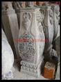 石雕花瓶 仿古石雕柱墩 石头柱墩 仿古石墩门墩 