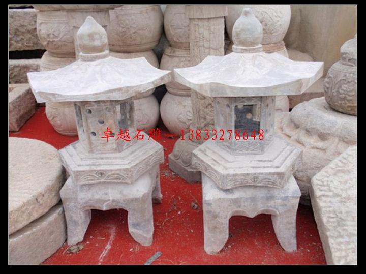 仿古石雕灯笼 大理石灯笼 日式石灯笼 仿古雕刻灯笼加工厂
