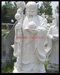 汉白玉寿星 石雕寿星 大理石寿星雕刻 石雕福禄寿三星加工石雕加工 