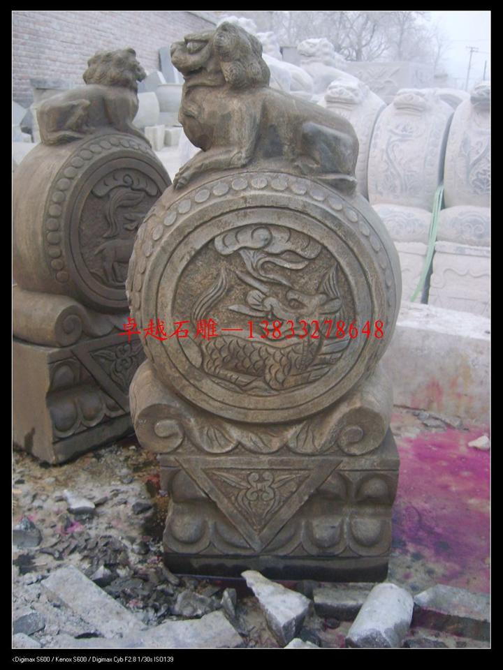 石头门鼓石 石雕门墩仿古 石头门鼓石 大理石仿古门墩 小狮子门墩 