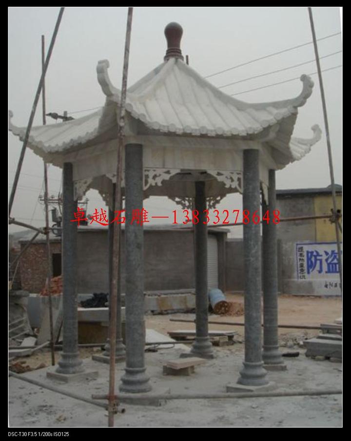 青石凉亭 中式凉亭加工 中式园林雕刻 大理石凉亭加工 石雕凉亭