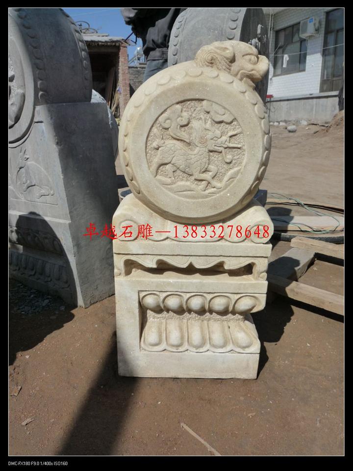 汉白玉仿古门墩 石雕门墩 石头门墩 石雕抱鼓 石头门鼓石仿古雕刻定做 