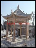 大理石凉亭 曲阳石雕凉亭 中式凉亭加工 石材凉亭 园林雕刻加工定做