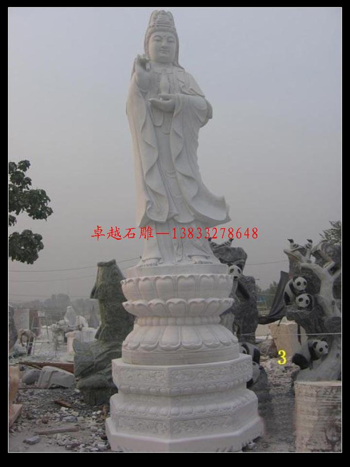 汉白玉大型佛像加工 石雕石佛 石头佛像 宗教雕刻加工 石佛加工 