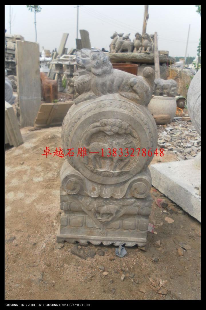 青石仿古门墩 大理石仿古门墩 石头门鼓石 石墩石鼓 石头抱鼓 