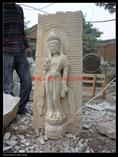 汉白玉佛像仿古 石头观自在雕刻 汉白玉观音雕刻 古代石佛雕刻 石雕观音 