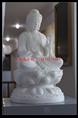 汉白玉雕刻加工 汉白玉佛像摆件 石雕佛像工艺品 石头工艺品礼品 石雕佛像 