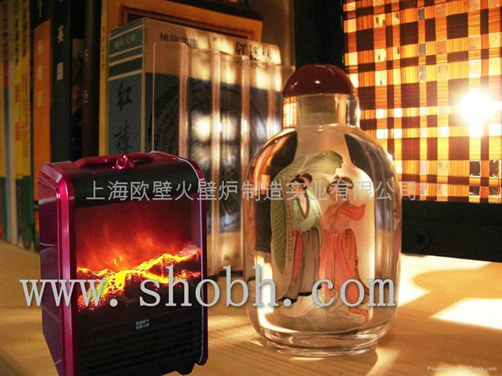 TH135小旋风台式火焰壁炉取暖器