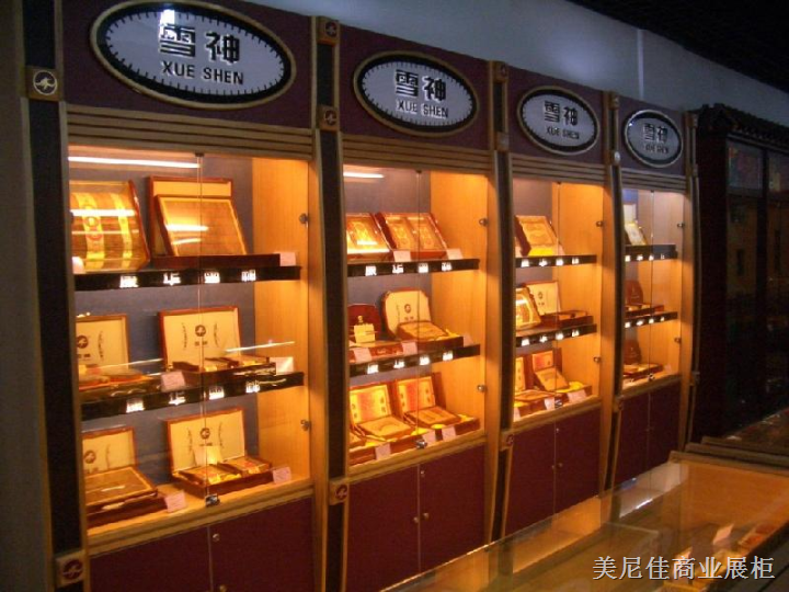 01“美尼佳”福建**养生、药材展示柜厂家、烤漆 