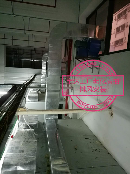 深圳宝安通风管道加工安装厂白铁皮风管 