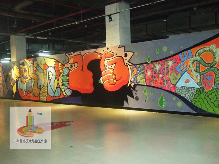 企事业外墙 停车场 