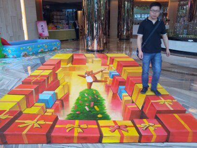 3d地画实拍 
