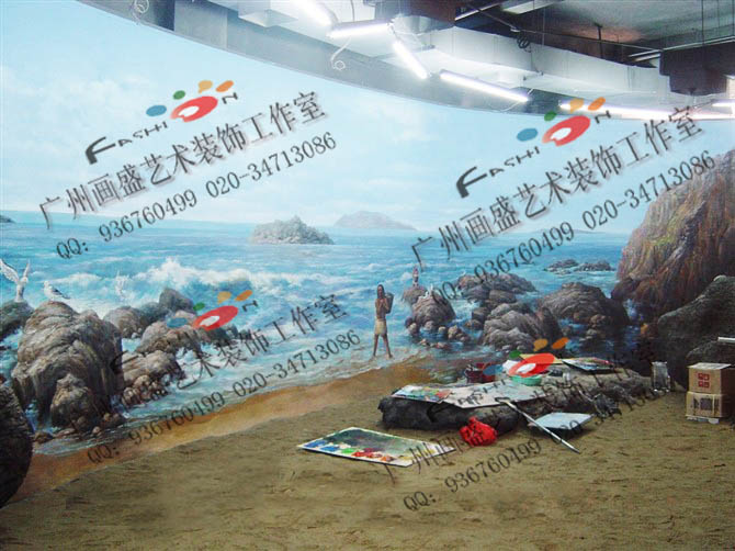 企事业外墙 停车场 