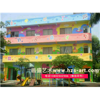 幼儿园学校内外墙画
