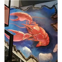 广州餐厅墙绘