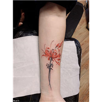 广东入龙珠店设计彼岸花刺青