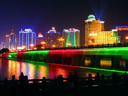 石家庄楼宇亮化 夜景照明 景观照明工程 