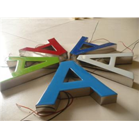 石家庄不锈钢发光字厂家制作 