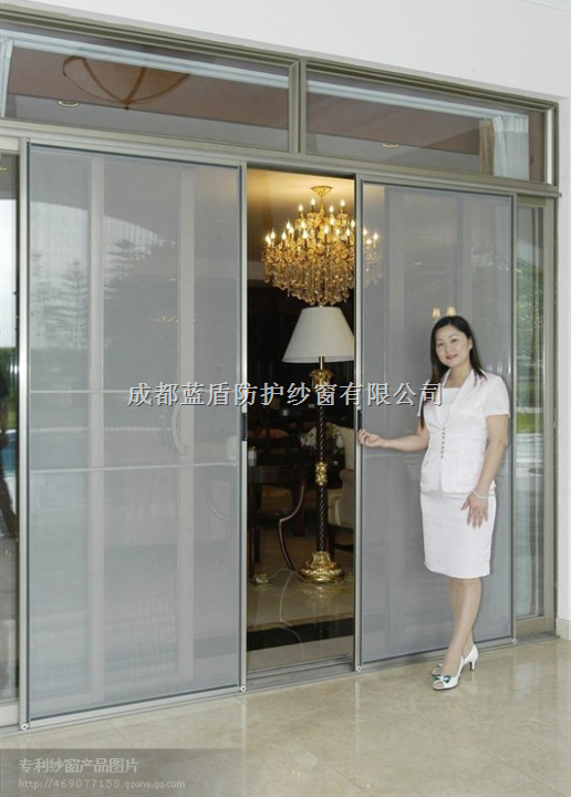 成都豪华客厅推拉纱窗门高新区纱窗 
