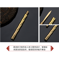 揭阳六君子铜茶刀09 