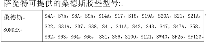 桑德斯胶垫 
