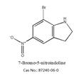7-溴-5-硝基吲哚啉 87240-06-0 