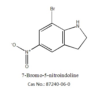 7-溴-5-硝基吲哚啉 87240-06-0 