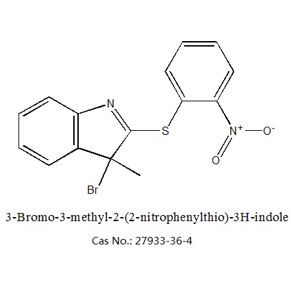 3-溴-3-甲基-2-(2-硝苯巯基)-3H-吲哚 27933-36-4 