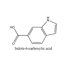 6-吲哚羧酸 CAS NO.:	1670-82-2 