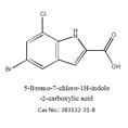 5-溴-7-氯吲哚-2-羧酸 383132-31-8 