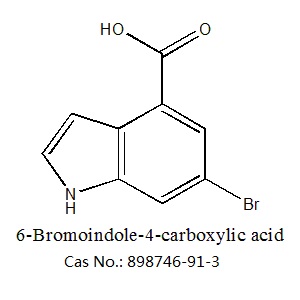 6-溴-1H-吲哚-4-羧酸 898746-91-3 