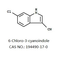 6-氯-3-氰基吲哚 CAS NO.: 194490-17-0 