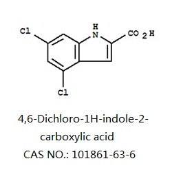 4,6-二氯吲哚-2-甲酸 CAS NO.: 101861-63-6 