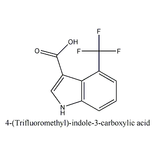 4-三氟甲基-1H-吲哚-3-羧酸 CAS NO.:959238-76-7 