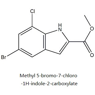 5-溴-7-氯吲哚-2-羧酸甲酯 