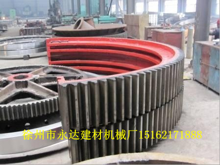 2.2米X16米烘干机大齿轮配件生产基地 