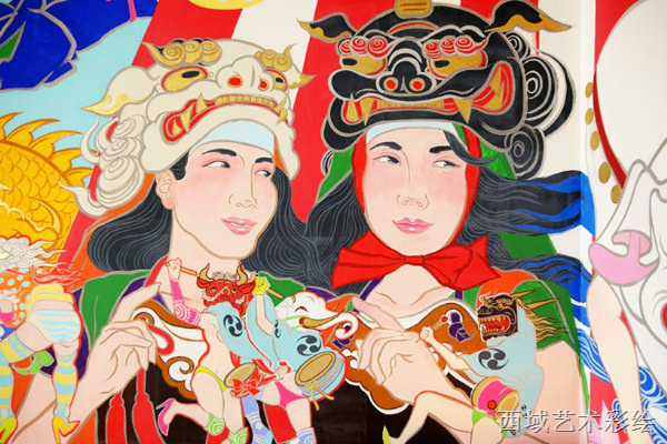 墙体壁画 