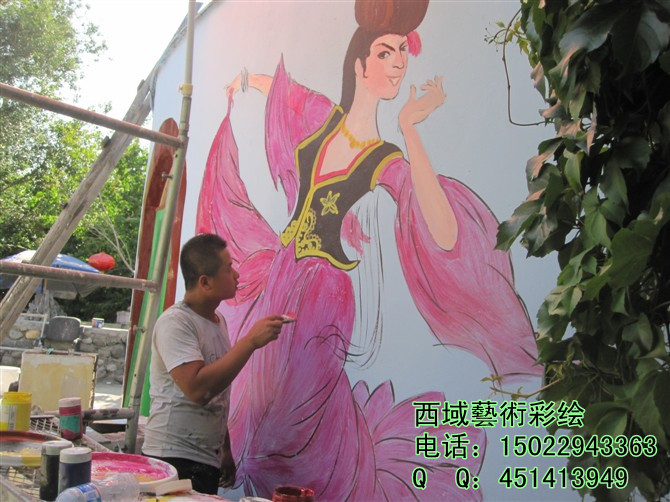 墙**绘|乌鲁木齐电视背景墙 