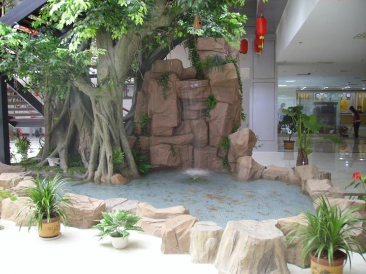 福建GRC水泥园林假山造景雕塑