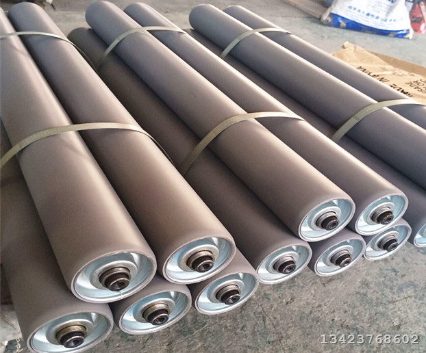 深圳流水线输送机传动无动力PVC不钢钢滚筒厂家