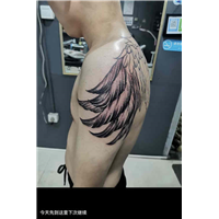 晋江纹身作品后背刺青