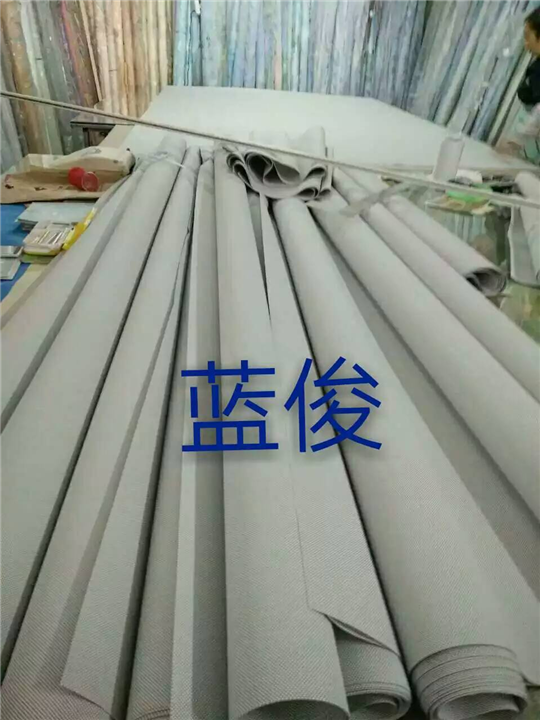 天棚阳光面料制作中