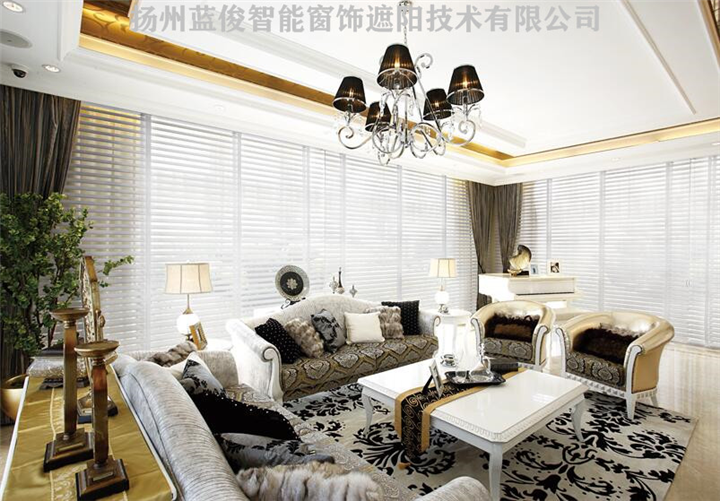 布百叶彩丝帘