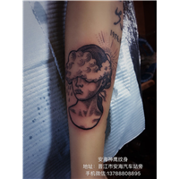 安海神鹰纹身刺青作品 