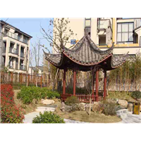 西双版纳防腐木凉亭