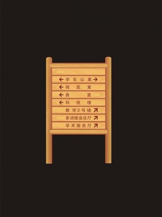 昆明防腐木指示牌-昆明生态园防腐木指示牌 