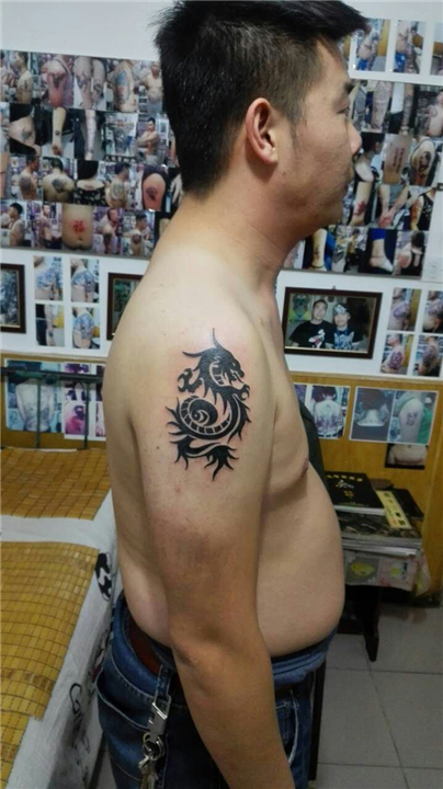 包头纹身天龙堂作品02