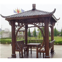 防腐木凉亭 