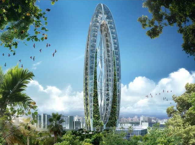 绿色可循环植物墙空中花园