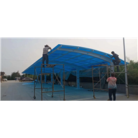 阳光板汽车棚